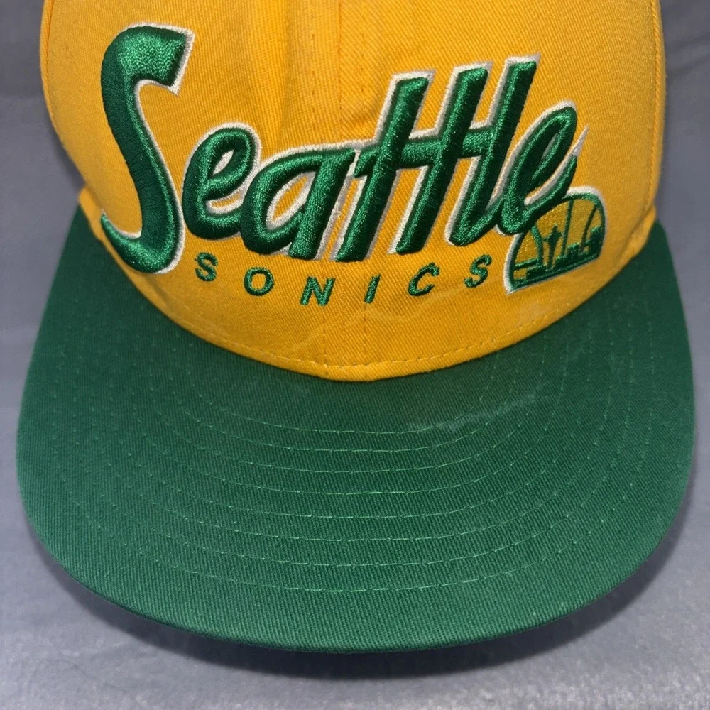 Seattle Super Sonics‎ NBA New Era 9fifty Snapback Cap Hat Hardwood Classics EUC
